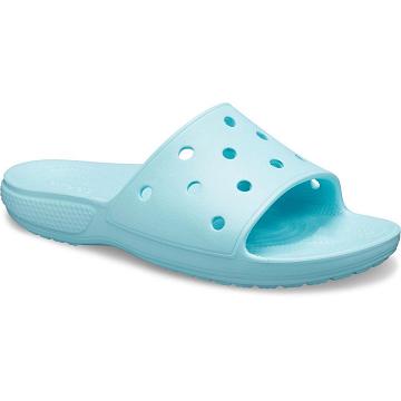 Crocs Classic Men's Slides Mint | Australia 1289GSOL